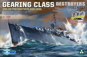 Gearing-Class Destroyers USS DD-743 Southerland 1944 (Plastic model)