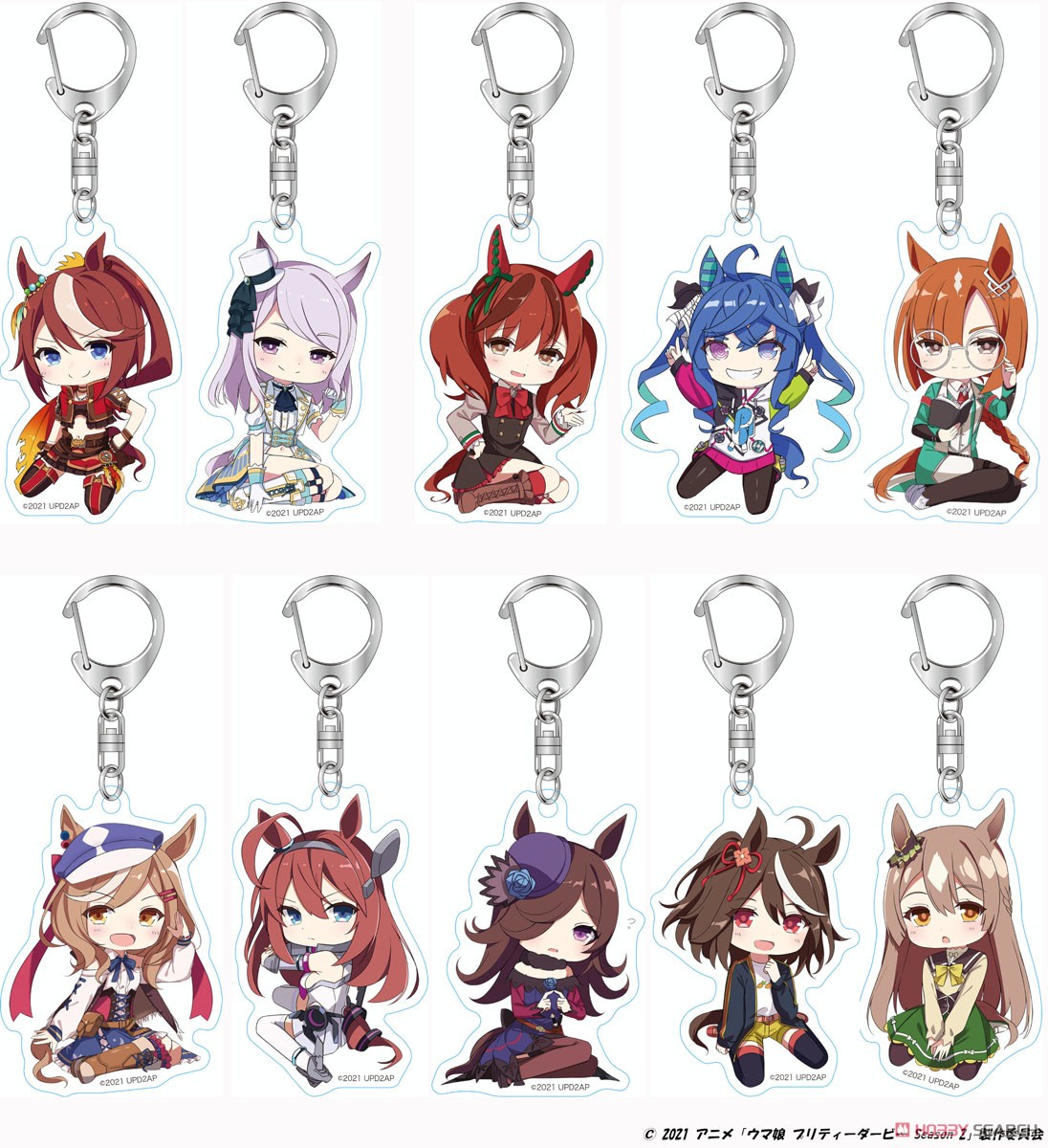 TV Animation [Uma Musume Pretty Derby Season 2] Choco-Suwa Trading Acrylic Key Ring (Set of 10) (Anime Toy) 商品画像1
