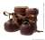 Lil` Fairy -Side Buckle Ribbon Boots- (Light Brown x Brown) (Fashion Doll) Item picture1