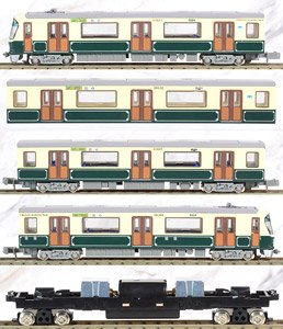 The Linear Motor Metro Collection Yokohama Municipal Subway Green Line Type 10000 (2nd Edition, 10th Anniversary Decorative Train) Four Car Set B (4-Car Set) (Model Train)