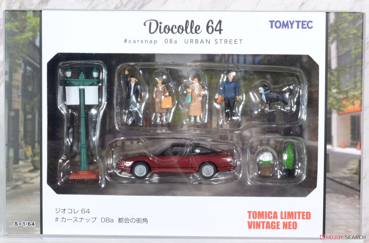 Diorama Collection64 #CarSnap08a Streets in The City (Diecast Car) Package1