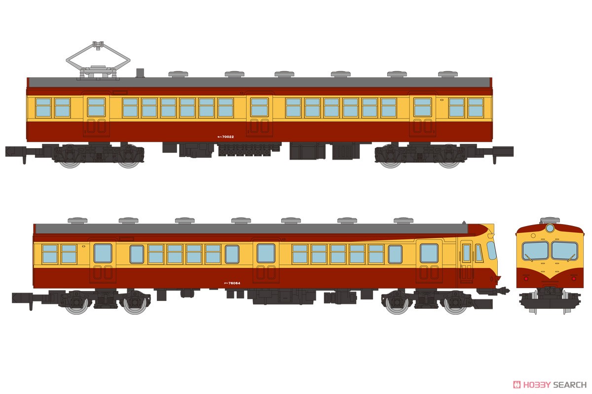鉄道コレクション 国鉄 70系 新潟色 4両セットB (4両セット) (鉄道模型) その他の画像3