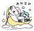 Hatsune Miku Series Sticker B Over Action Rabbit Collaboration (Anime Toy) Item picture1