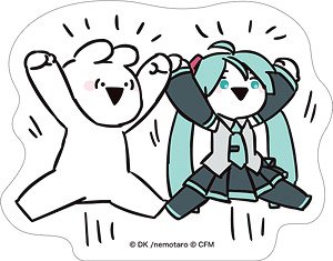 Hatsune Miku Series Sticker G Over Action Rabbit Collaboration (Anime Toy)