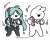 Hatsune Miku Series Sticker I Over Action Rabbit Collaboration (Anime Toy) Item picture1