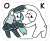 Hatsune Miku Series Sticker J Over Action Rabbit Collaboration (Anime Toy) Item picture1