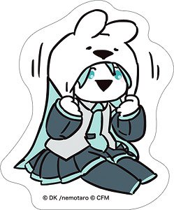 Hatsune Miku Series Sticker P Over Action Rabbit Collaboration (Anime Toy)