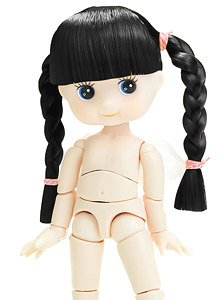 Full Mobile Kewpie Hair Collection French braid (Black) (Fashion Doll)