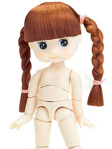 Full Mobile Kewpie Hair Collection French braid (Brown) (Fashion Doll)