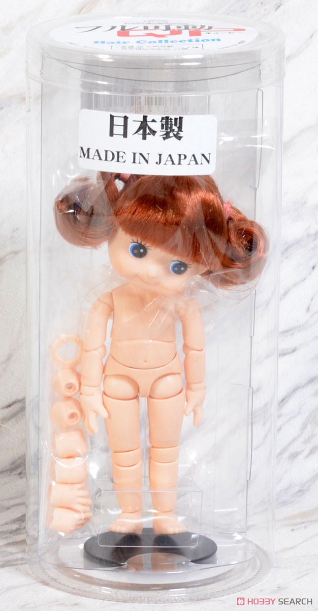 Full Mobile Kewpie Hair Collection Pigtail (Brown) (Fashion Doll) Package1