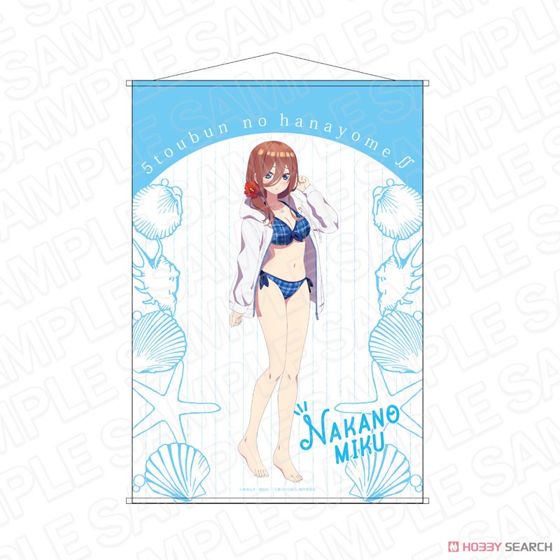 TVアニメ「五等分の花嫁∬」 B2タペストリー 三玖 水着 ver. (キャラクターグッズ) 商品画像1