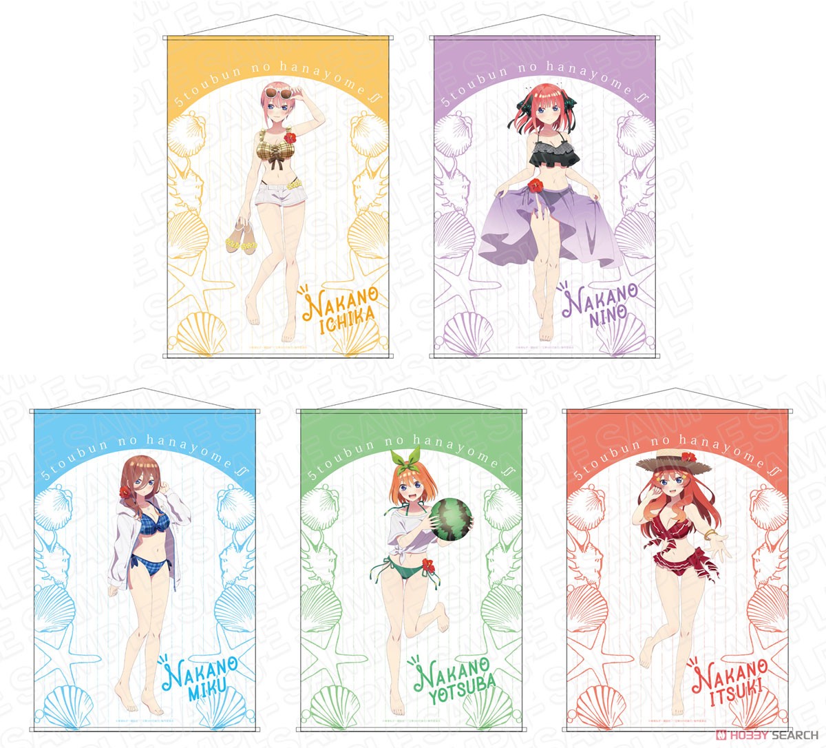 TVアニメ「五等分の花嫁∬」 B2タペストリー 三玖 水着 ver. (キャラクターグッズ) その他の画像1