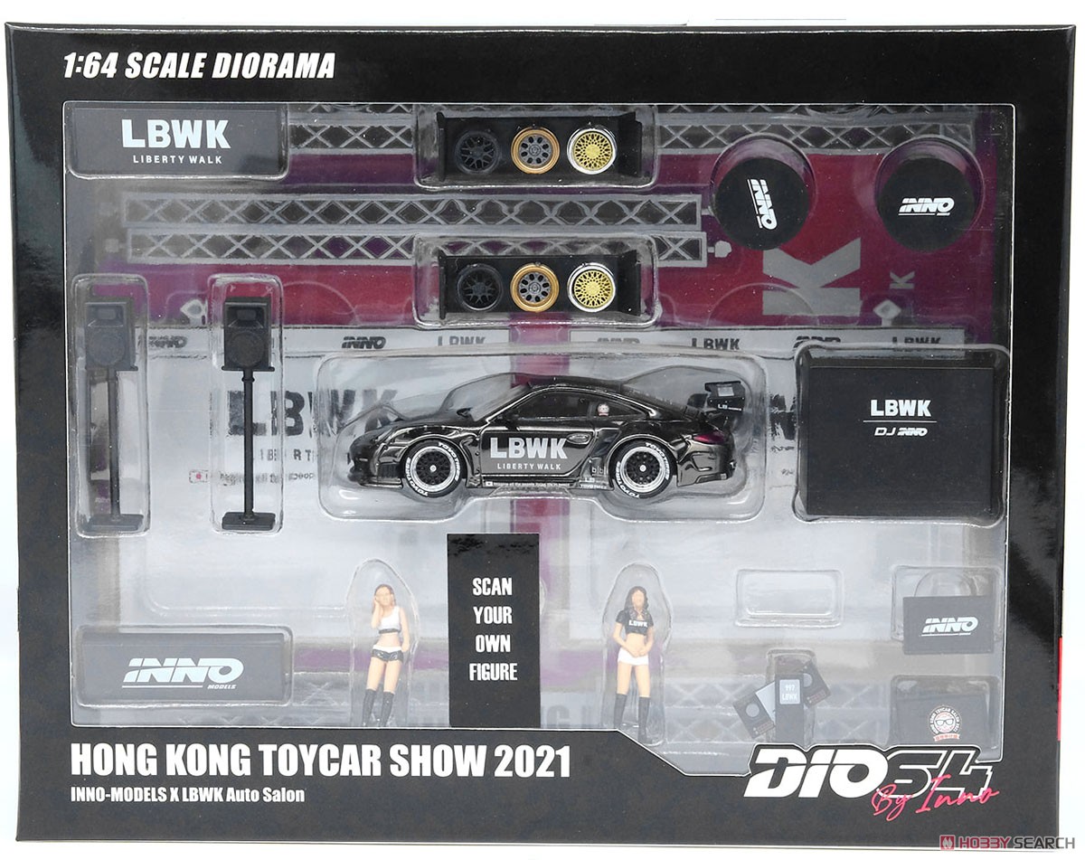 LBWK オートサロン ジオラマ 香港 TOYCAR SALON 2021限定 (ミニカー) パッケージ1