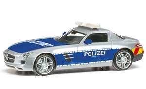 (HO) Mercedes-Benz SLS AMG `Polizei Showcar` (MB SLS AMG) (Model Train)