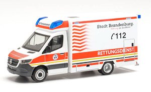 (HO) Mercedes-Benz Sprinter `18 Fahrtec Ambulance `Rettungsdienst Brandenburg` (Model Train)