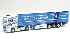 (HO) MAN TGX GX カーテンキャンバス セミトレーラー `Hohner` (鉄道模型)