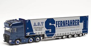 (HO) DAF XF SSC Euro 6 Volume Semi Trailer `A.S.T./ Fernfahrer` (Model Train)