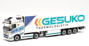 (HO) ボルボ FH Gl.XL 2020 冷蔵セミトレーラートラック `GESUKO` (鉄道模型)