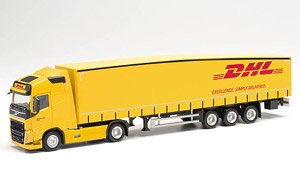(HO) ボルボ FH Gl.2020 Schmitz Ecoflex トレーラートラック `DHL` (鉄道模型)