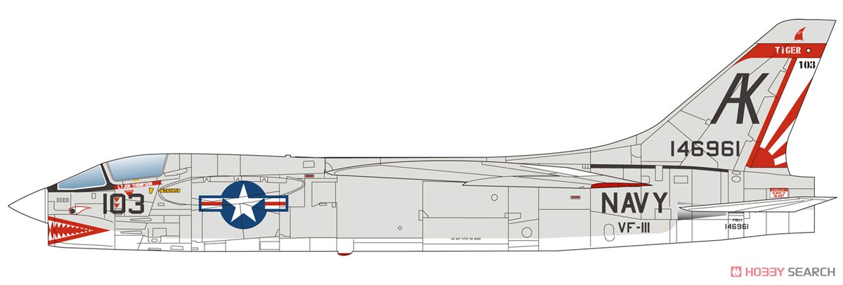 USN F-8C Crusader `MiG Killer` (Set of 2) (Plastic model) Color1