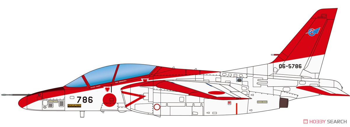 航空自衛隊 T-4 `レッドドルフィン` (プラモデル) 塗装1