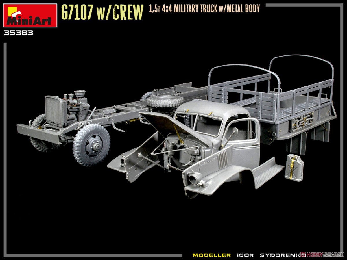 G7107 W/Crew 1,5T 4X4 Cargo Truck w/Metal Body (Plastic model) Other picture3
