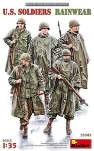 U.S.Soldiers Rainwear (Set of 5) (Plastic model)
