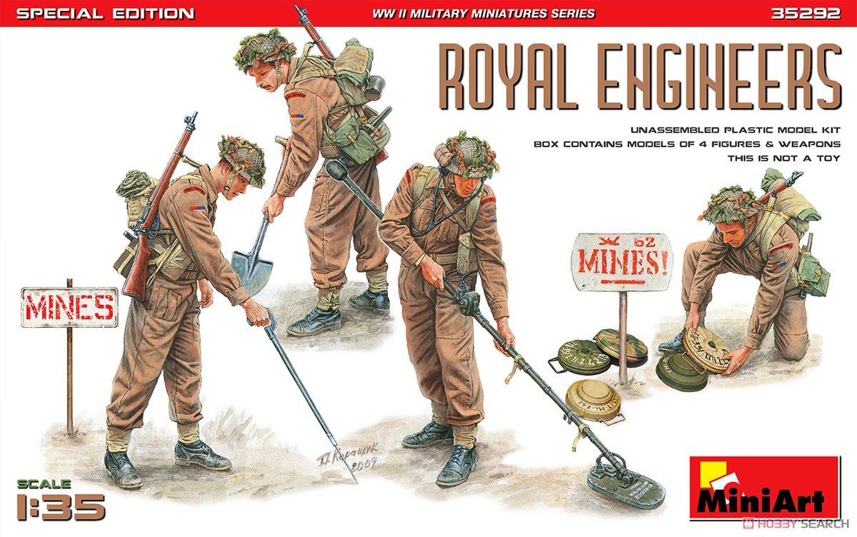 Royal Engineers. Special Edition (Set of 4) (Plastic model) Package1