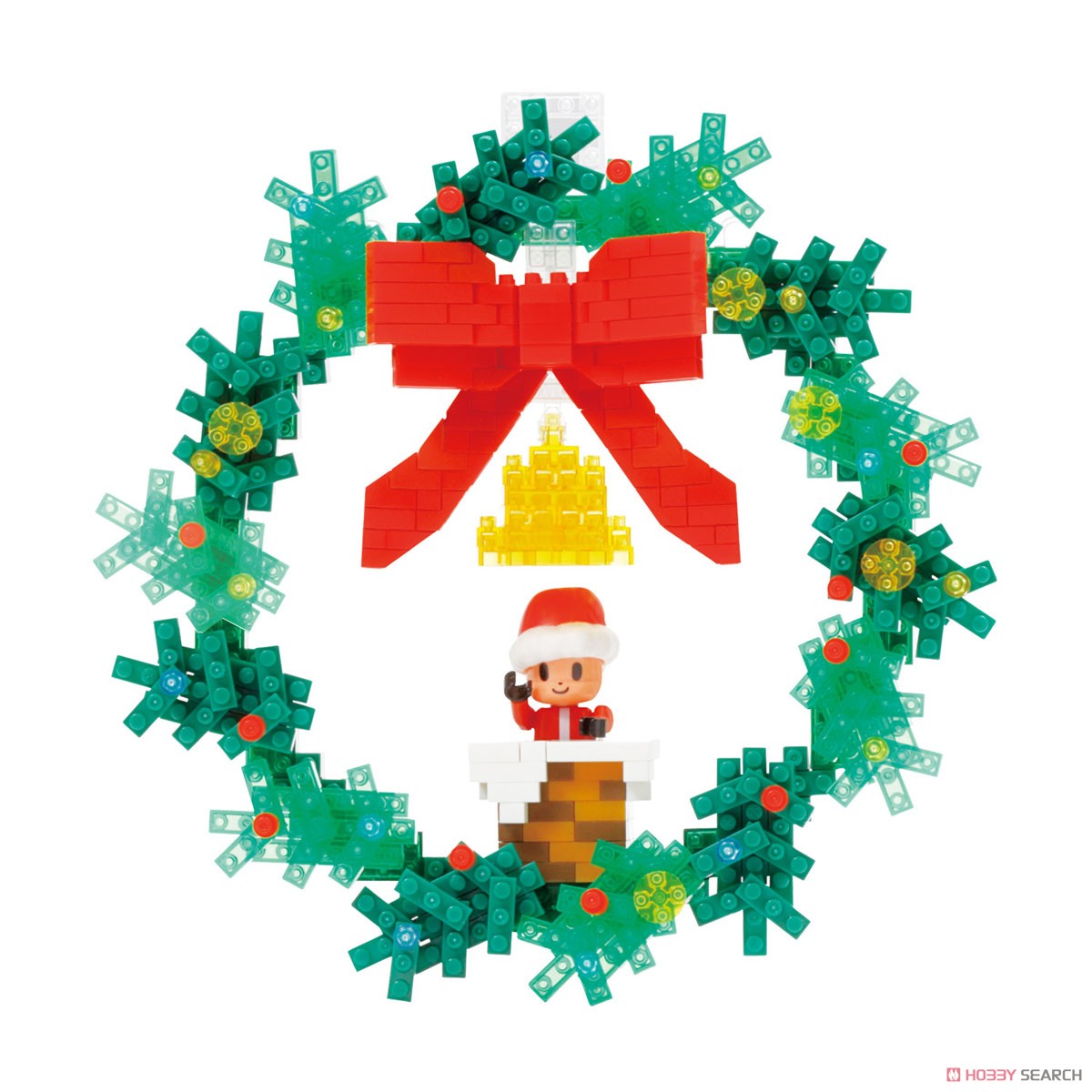 nanoblock NBH-220 クリスマスリース (ブロック) 商品画像1