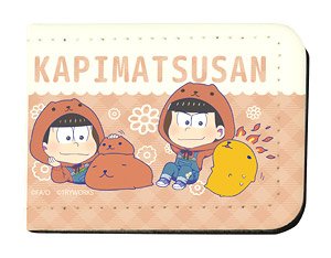 Leather Sticky Notes Book [Osomatsu-san x Capybara-san] 01 Osomatsu & Karamatsu & Capybara-san & Atsui-san (Mini Chara) (Anime Toy)