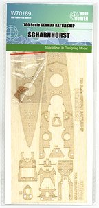 Wooden Deck Sheet for German Navy Battleship Scharnhorst (for Trumpeter 80917) (Plastic model)
