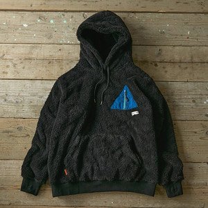 Laid-Back Camp Wilderness Experience Collabo Tent Pocket Boa Parka M Black (Anime Toy)