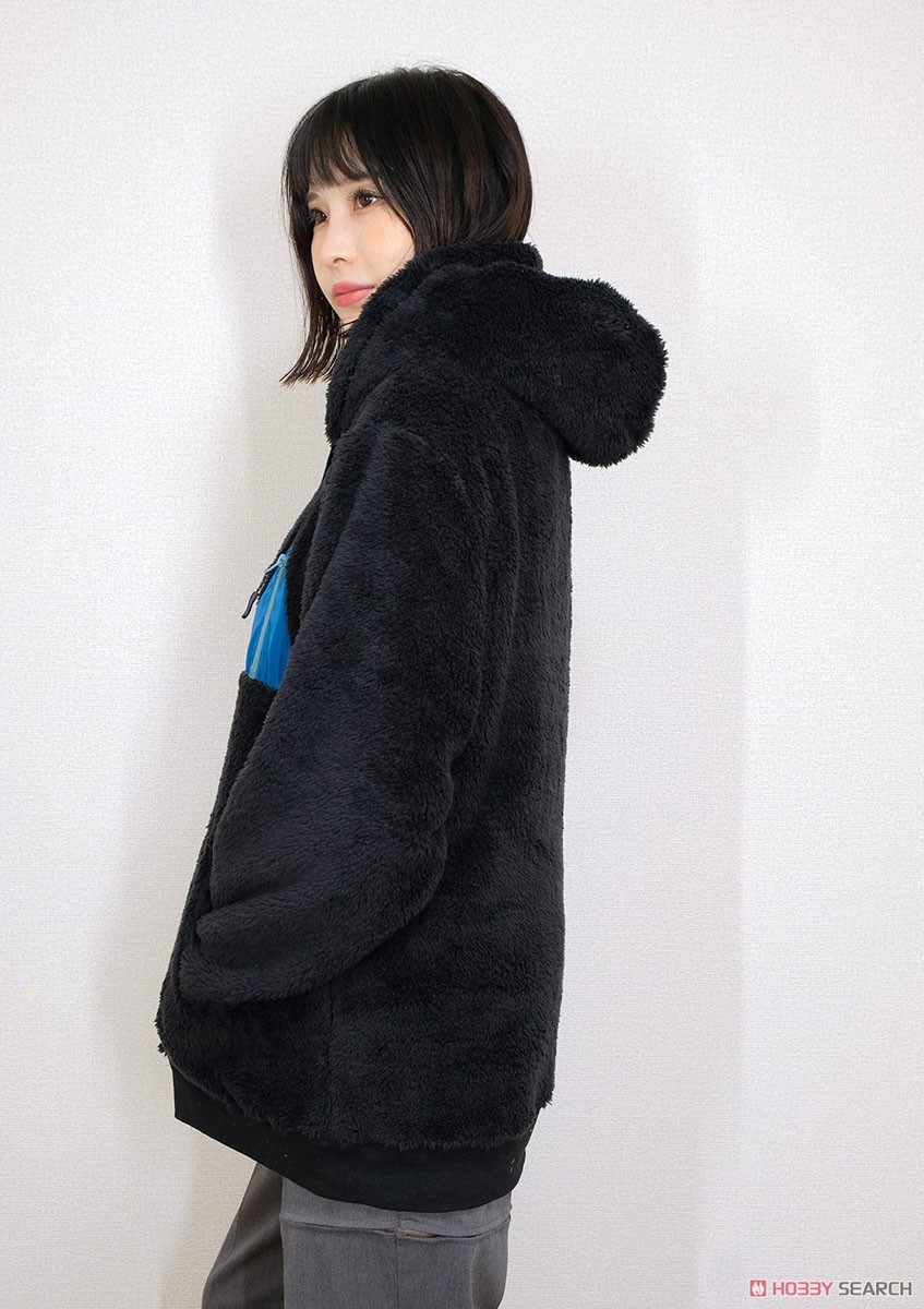 Laid-Back Camp Wilderness Experience Collabo Tent Pocket Boa Parka M Black (Anime Toy) Other picture5