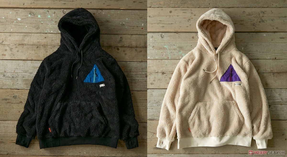 Laid-Back Camp Wilderness Experience Collabo Tent Pocket Boa Parka M Black (Anime Toy) Other picture7