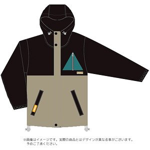 Laid-Back Camp Wilderness Experience Packable Mountain Parka M Black (Anime Toy)