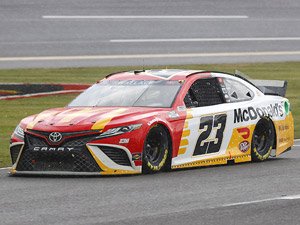 Bubba Wallace 2021 Mcdonalds Toyota Camry NASCAR 2021 Talladega Super Speedway Yellow Wood 500 Winner (Diecast Car)