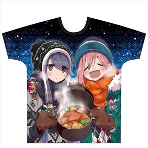 Laid-Back Camp Full Graphic T-Shirt [Nadeshiko & Rin] (Anime Toy)