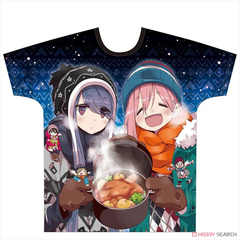 Laid-Back Camp Full Graphic T-Shirt [Nadeshiko & Rin] (Anime Toy) Item picture1