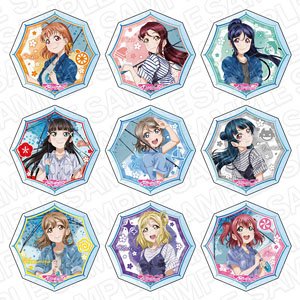 Love Live! Sunshine!! Acrylic Badge Raincoat Ver. (Set of 9) (Anime Toy)