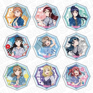 ラブライブ！サンシャイン!! アクリルバッジ レインコート ver. (9個セット) (キャラクターグッズ)