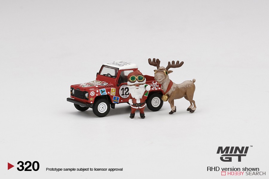 ランドローバー ディフェンダー 90 ピックアップ 2021 クリスマスエディション (右ハンドル) (ミニカー) 商品画像1