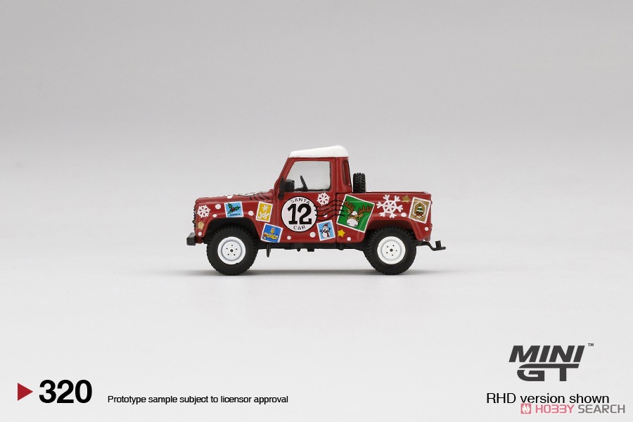 ランドローバー ディフェンダー 90 ピックアップ 2021 クリスマスエディション (右ハンドル) (ミニカー) 商品画像6