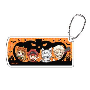 Slide Type Accessory Case [Cells at Work!!] 01 Platelet & Red Blood Cell & White Blood Cell & Macrophage Halloween Ver. (Mini Chara) (Anime Toy)