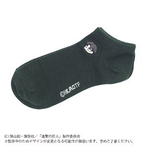 Attack on Titan Chara Embroidery Color Socks Levi (Anime Toy)
