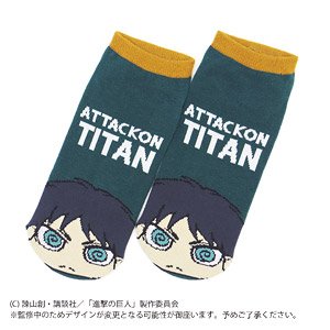 Attack on Titan Chara Front Ankle Socks Eren (Anime Toy)
