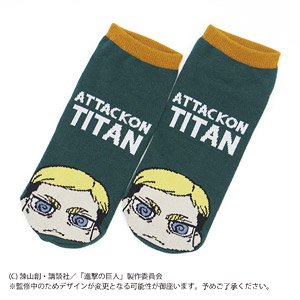Attack on Titan Chara Front Ankle Socks Erwin (Anime Toy)