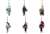 Gin Tama Metal Charm Strap (Set of 6) (Anime Toy) Item picture1