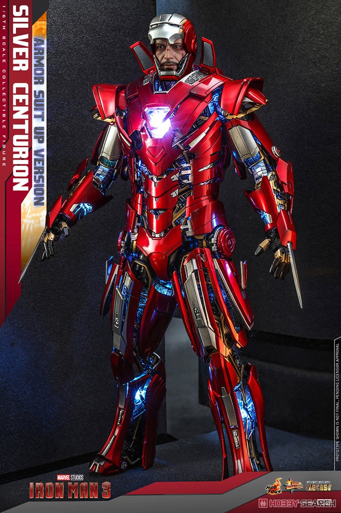 【ムービー・マスターピース DIECAST】 『アイアンマン3』 1/6スケールフィギュア シルバー・センチュリオン(アーマー・スーツアップ版) (完成品) その他の画像2