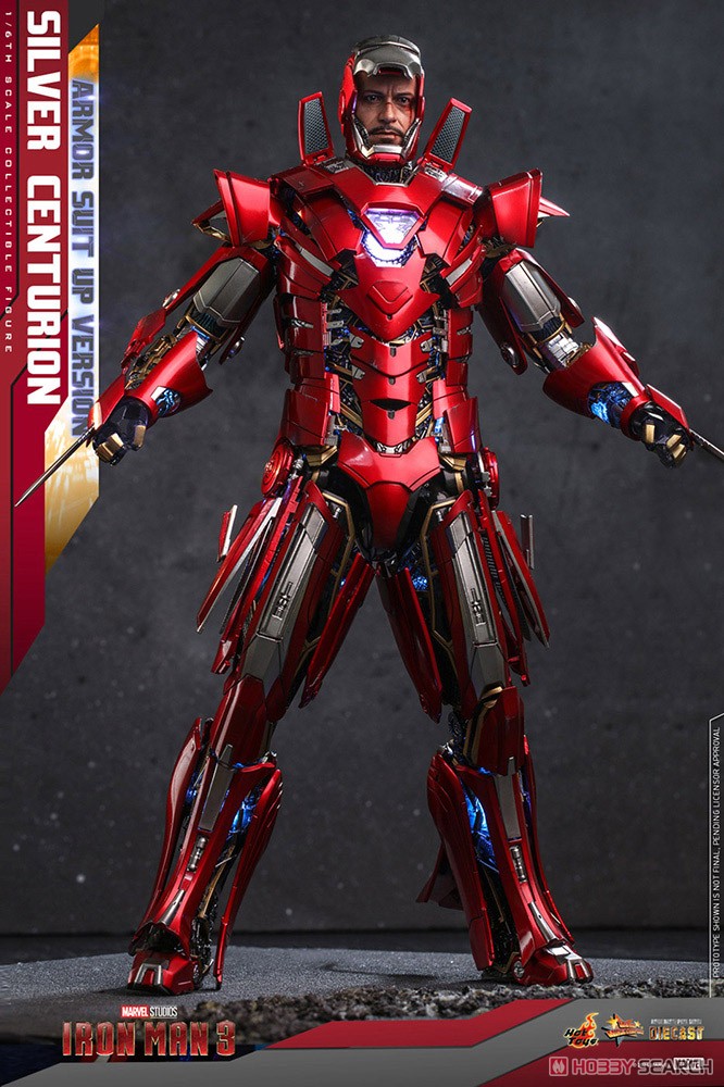 【ムービー・マスターピース DIECAST】 『アイアンマン3』 1/6スケールフィギュア シルバー・センチュリオン(アーマー・スーツアップ版) (完成品) その他の画像4