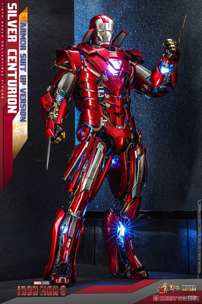 【ムービー・マスターピース DIECAST】 『アイアンマン3』 1/6スケールフィギュア シルバー・センチュリオン(アーマー・スーツアップ版) (完成品) その他の画像5